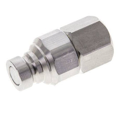 Stainless Steel DN 6 Flat Face Hydraulic Plug G 1/4 inch Female Threads ISO 16028 CEJN D 16.2mm