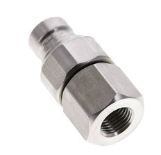 RVS DN 6 Vlakdichtende Koppeling Insteeknippel G 1/4 inch Binnendraad ISO 16028 CEJN D 16.2mm