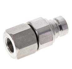 RVS DN 6 Vlakdichtende Koppeling Insteeknippel G 1/4 inch Binnendraad ISO 16028 CEJN D 16.2mm