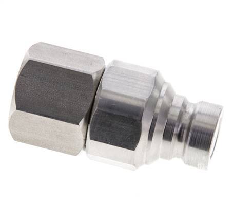 RVS DN 6 Vlakdichtende Koppeling Insteeknippel G 1/4 inch Binnendraad ISO 16028 CEJN D 16.2mm