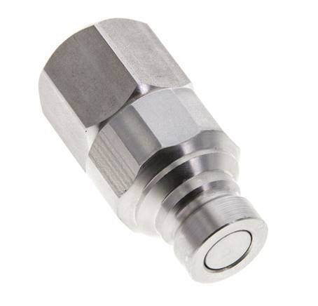 RVS DN 6 Vlakdichtende Koppeling Insteeknippel G 1/4 inch Binnendraad ISO 16028 CEJN D 16.2mm