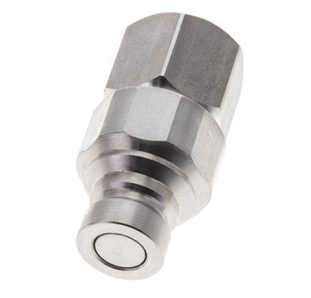 RVS DN 6 Vlakdichtende Koppeling Insteeknippel G 1/4 inch Binnendraad ISO 16028 CEJN D 16.2mm