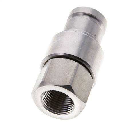 RVS DN 10 Vlakdichtende Koppeling Insteeknippel G 3/8 inch Binnendraad ISO 16028 CEJN D 19.7mm