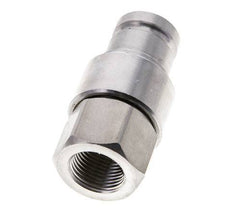 RVS DN 10 Vlakdichtende Koppeling Insteeknippel G 3/8 inch Binnendraad ISO 16028 CEJN D 19.7mm