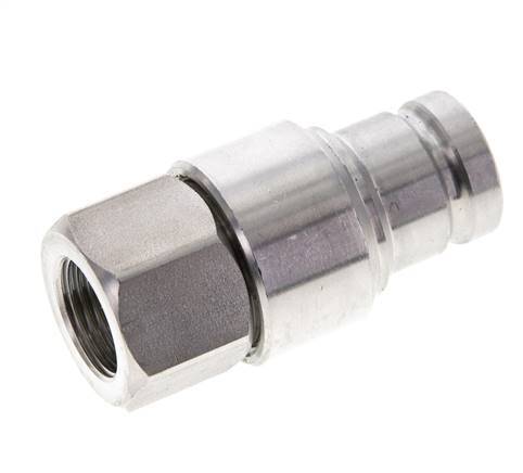 RVS DN 10 Vlakdichtende Koppeling Insteeknippel G 3/8 inch Binnendraad ISO 16028 CEJN D 19.7mm