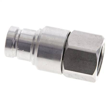 RVS DN 10 Vlakdichtende Koppeling Insteeknippel G 1/2 inch Binnendraad ISO 16028 CEJN D 19.7mm