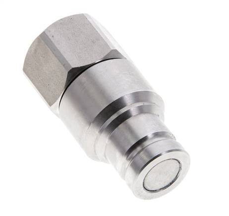 RVS DN 10 Vlakdichtende Koppeling Insteeknippel G 1/2 inch Binnendraad ISO 16028 CEJN D 19.7mm