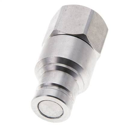 RVS DN 10 Vlakdichtende Koppeling Insteeknippel G 1/2 inch Binnendraad ISO 16028 CEJN D 19.7mm