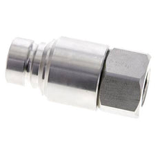RVS DN 12 Vlakdichtende Koppeling Insteeknippel G 1/2 inch Binnendraad ISO 16028 CEJN D 24.5mm