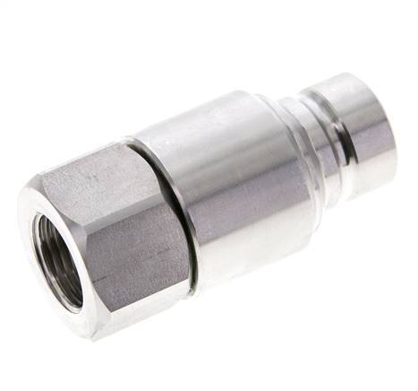 RVS DN 12 Vlakdichtende Koppeling Insteeknippel G 1/2 inch Binnendraad ISO 16028 CEJN D 24.5mm