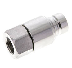 RVS DN 12 Vlakdichtende Koppeling Insteeknippel G 1/2 inch Binnendraad ISO 16028 CEJN D 24.5mm
