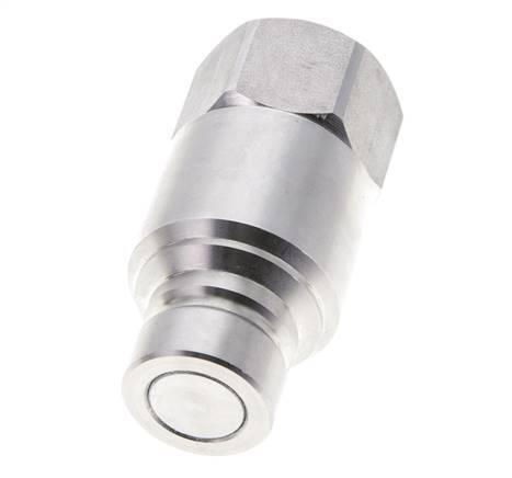 RVS DN 12 Vlakdichtende Koppeling Insteeknippel G 1/2 inch Binnendraad ISO 16028 CEJN D 24.5mm
