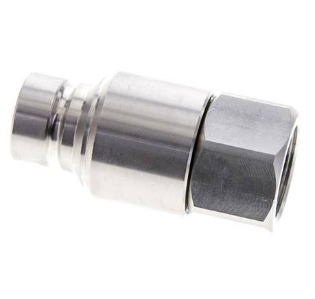 RVS DN 12 Vlakdichtende Koppeling Insteeknippel G 3/4 inch Binnendraad ISO 16028 CEJN D 24.5mm