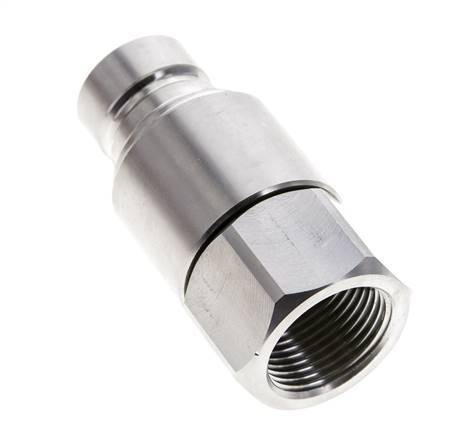 RVS DN 12 Vlakdichtende Koppeling Insteeknippel G 3/4 inch Binnendraad ISO 16028 CEJN D 24.5mm