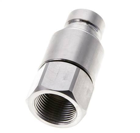 RVS DN 12 Vlakdichtende Koppeling Insteeknippel G 3/4 inch Binnendraad ISO 16028 CEJN D 24.5mm