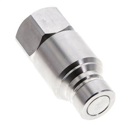RVS DN 12 Vlakdichtende Koppeling Insteeknippel G 3/4 inch Binnendraad ISO 16028 CEJN D 24.5mm