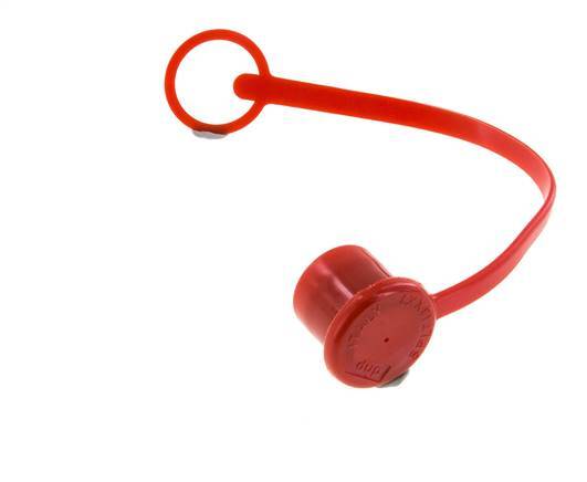 19.7 mm Kunststof Stofbeschermingskap voor insteeknippel met ketting [2 Stuks]