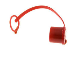 24.5 mm Kunststof Stofbeschermingskap voor insteeknippel met ketting [2 Stuks]