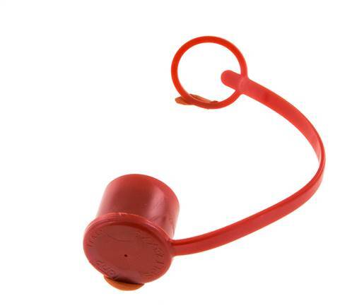 24.5 mm Kunststof Stofbeschermingskap voor insteeknippel met ketting [2 Stuks]