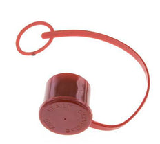 30 mm Kunststof Stofbeschermingskap voor insteeknippel met ketting [2 Stuks]