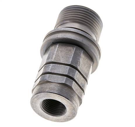 Stalen DN 8.7 Vlakdichtende Koppeling Snelkoppeling G 3/8 inch Binnendraad ISO 16028 D M30 x 2