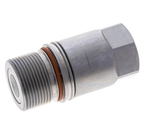 Stalen DN 12.8 Vlakdichtende Koppeling Snelkoppeling G 1/2 inch Binnendraad ISO 16028 D M36 x 2