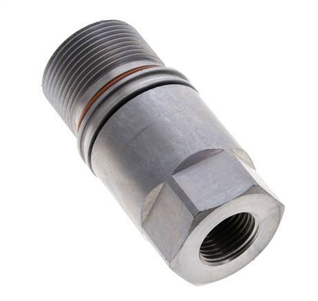 Stalen DN 12.8 Vlakdichtende Koppeling Snelkoppeling G 1/2 inch Binnendraad ISO 16028 D M36 x 2