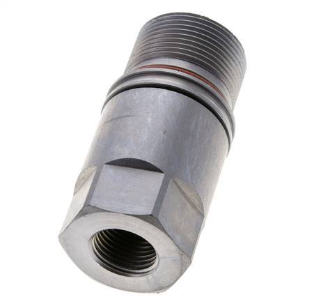 Stalen DN 12.8 Vlakdichtende Koppeling Snelkoppeling G 1/2 inch Binnendraad ISO 16028 D M36 x 2