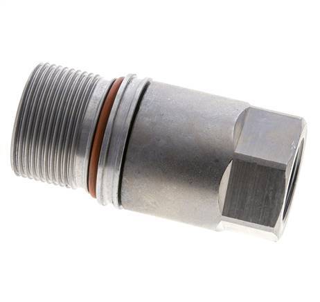 Stalen DN 12.8 Vlakdichtende Koppeling Snelkoppeling G 3/4 inch Binnendraad ISO 16028 D M36 x 2