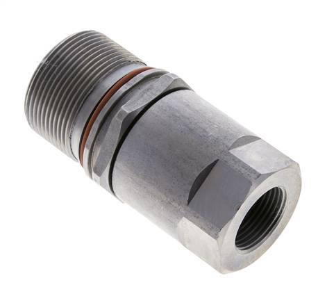 Stalen DN 15 Vlakdichtende Koppeling Snelkoppeling G 3/4 inch Binnendraad ISO 16028 D M43 x 2