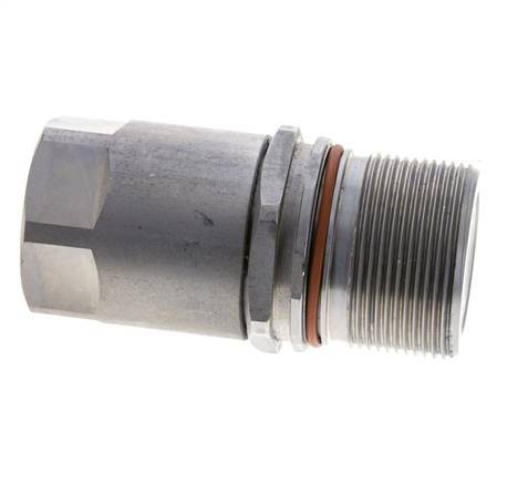 Stalen DN 15 Vlakdichtende Koppeling Snelkoppeling G 3/4 inch Binnendraad ISO 16028 D M43 x 2