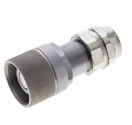 Stalen DN 8.7 Vlakdichtende Koppeling Insteeknippel G 3/8 inch Binnendraad ISO 16028 D M30 x 2