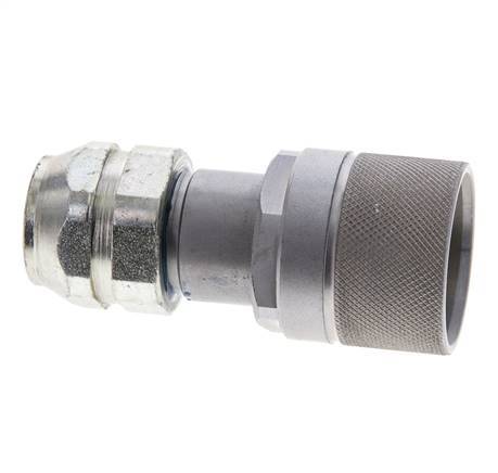 Stalen DN 8.7 Vlakdichtende Koppeling Insteeknippel G 3/8 inch Binnendraad ISO 16028 D M30 x 2