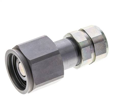 Stalen DN 8.7 Vlakdichtende Koppeling Insteeknippel G 1/2 inch Binnendraad ISO 16028 D M30 x 2