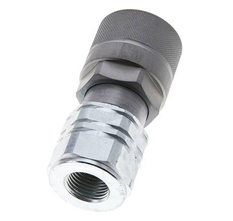 Stalen DN 12.8 Vlakdichtende Koppeling Insteeknippel G 1/2 inch Binnendraad ISO 16028 D M36 x 2