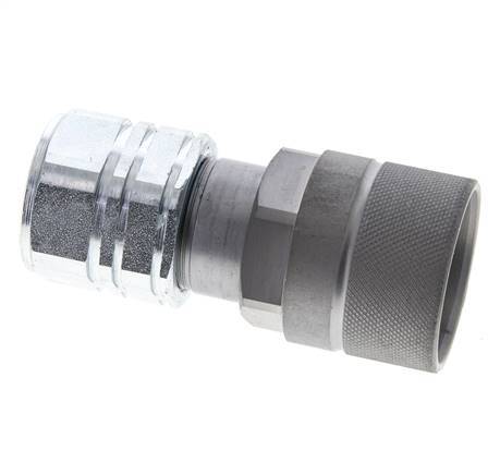 Stalen DN 12.8 Vlakdichtende Koppeling Insteeknippel G 1/2 inch Binnendraad ISO 16028 D M36 x 2