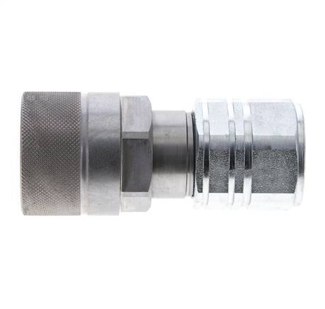 Stalen DN 12.8 Vlakdichtende Koppeling Insteeknippel G 3/4 inch Binnendraad ISO 16028 D M36 x 2