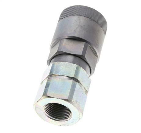 Stalen DN 15 Vlakdichtende Koppeling Insteeknippel G 3/4 inch Binnendraad ISO 16028 D M43 x 2