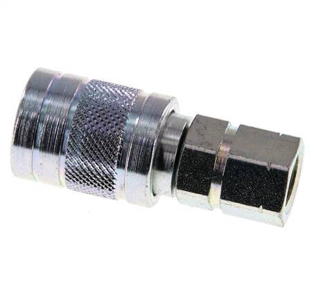Stalen DN 6.3 Hydraulische Koppeling Snelkoppeling G 1/4 inch Binnendraad ISO 7241-1 A D 12mm