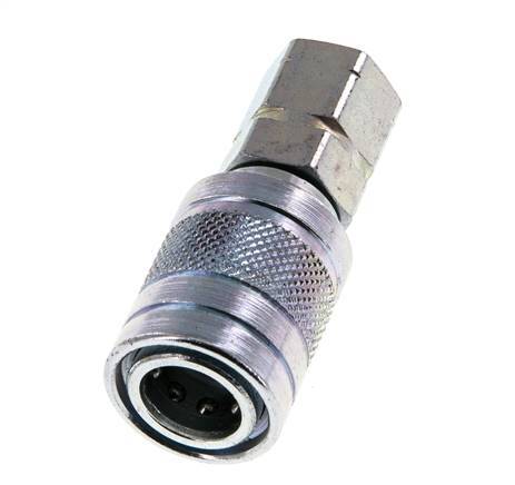 Stalen DN 6.3 Hydraulische Koppeling Snelkoppeling G 1/4 inch Binnendraad ISO 7241-1 A D 12mm