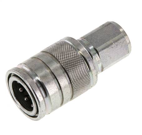 Stalen DN 10 Hydraulische Koppeling Snelkoppeling M18x1.5 Binnendraad ISO 7241-1 A D 17.3mm