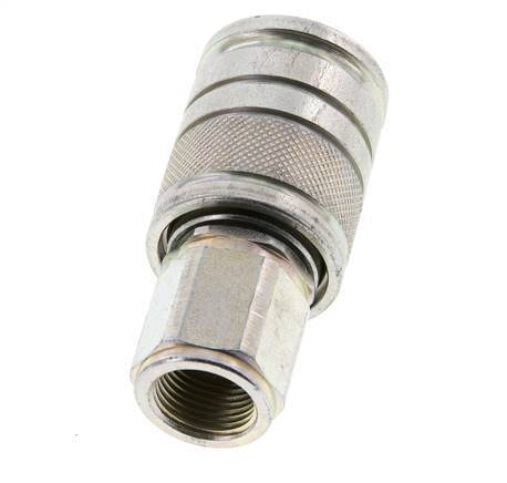Stalen DN 10 Hydraulische Koppeling Snelkoppeling G 3/8 inch Binnendraad ISO 7241-1 A D 17.3mm
