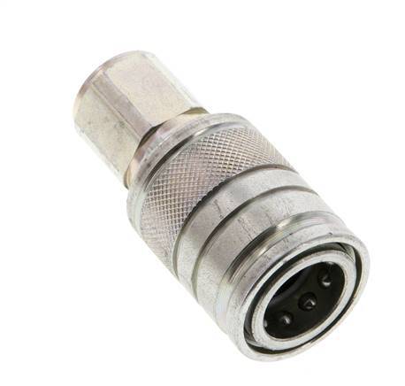 Stalen DN 10 Hydraulische Koppeling Snelkoppeling G 3/8 inch Binnendraad ISO 7241-1 A D 17.3mm