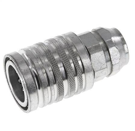 Stalen DN 12.5 Hydraulische Koppeling Snelkoppeling G 3/8 inch Binnendraad ISO 7241-1 A D 20.5mm