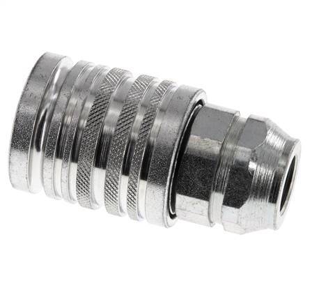 Stalen DN 12.5 Hydraulische Koppeling Snelkoppeling G 3/8 inch Binnendraad ISO 7241-1 A D 20.5mm