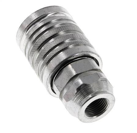 Stalen DN 12.5 Hydraulische Koppeling Snelkoppeling G 3/8 inch Binnendraad ISO 7241-1 A D 20.5mm