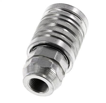 Stalen DN 12.5 Hydraulische Koppeling Snelkoppeling G 3/8 inch Binnendraad ISO 7241-1 A D 20.5mm