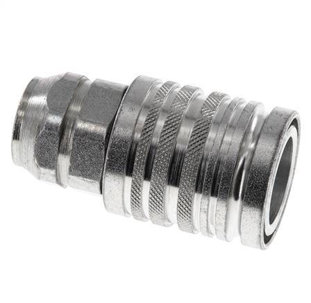 Stalen DN 12.5 Hydraulische Koppeling Snelkoppeling G 3/8 inch Binnendraad ISO 7241-1 A D 20.5mm