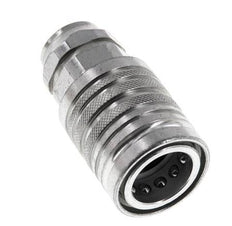 Stalen DN 12.5 Hydraulische Koppeling Snelkoppeling G 3/8 inch Binnendraad ISO 7241-1 A D 20.5mm