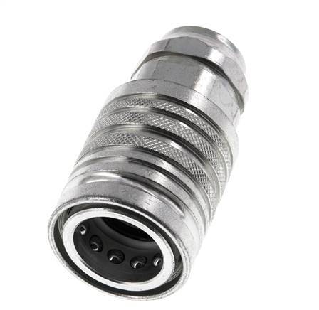 Stalen DN 12.5 Hydraulische Koppeling Snelkoppeling G 3/8 inch Binnendraad ISO 7241-1 A D 20.5mm